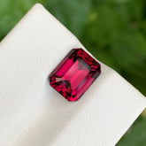3.80 Carat Pinkish Red Garnet Stone